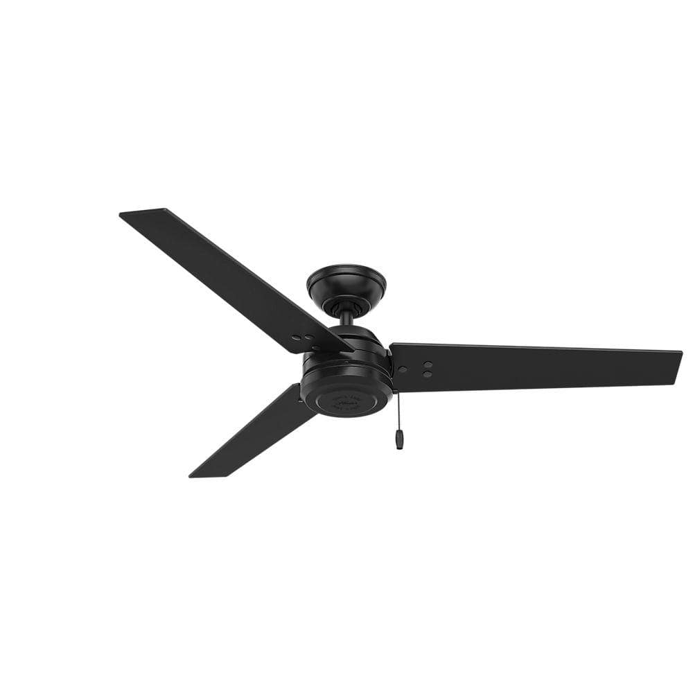 Potentiel ozon fly Hunter Cassius 52 in. Indoor/Outdoor Matte Black Ceiling Fan 59264 - The  Home Depot