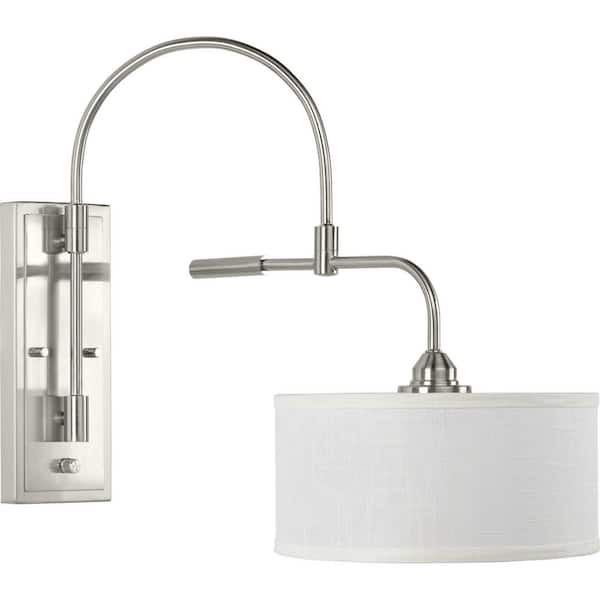 Kempsey Brushed Nickel Swing Arm Wall Bracket