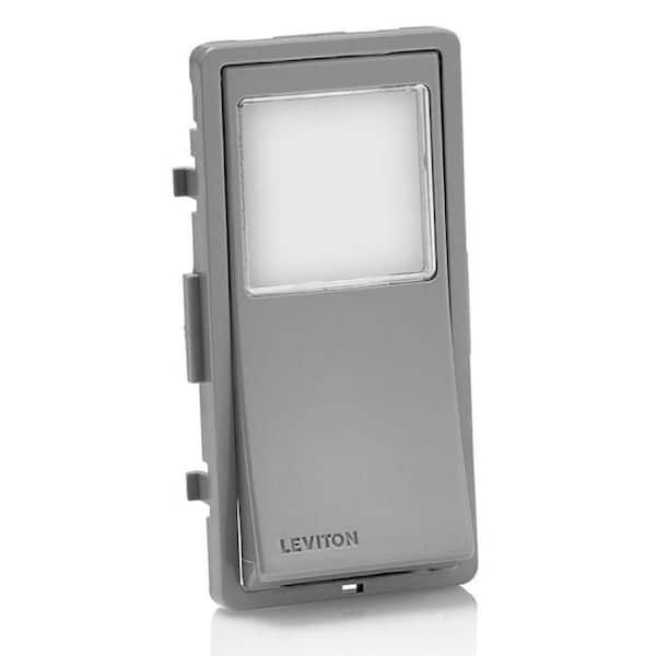 Leviton Decora 24-Hour Programmable Timer Switch Faceplate, Gray VPTKT-G