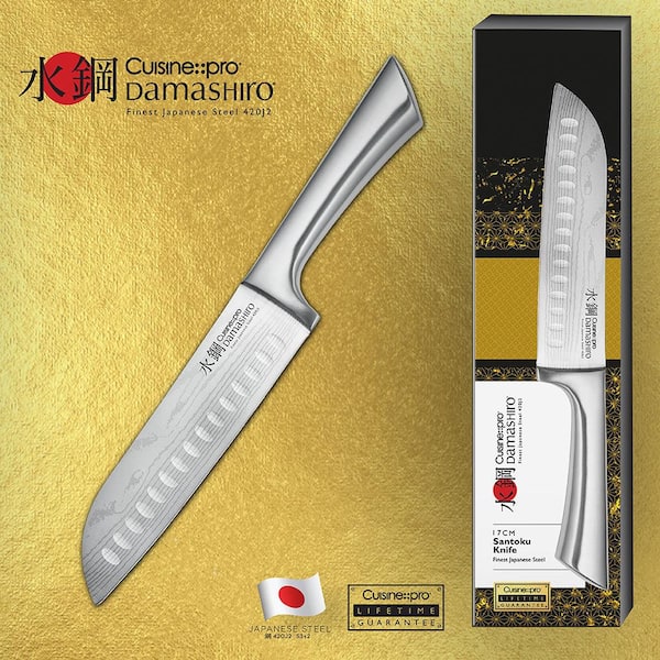Rachael Ray Cucina 2 Piece Japanese Stainless Steel Santoku Knife Set