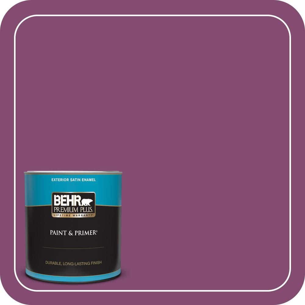 1 qt. #680B-7 Sugar Plum Satin Enamel Exterior Paint & Primer price history on PriceWatchPro