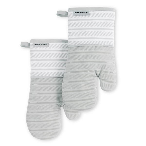 KitchenAid 4-piece Silicone Oven Mitt Set, 2 Oven Mitts and 2 Pot
