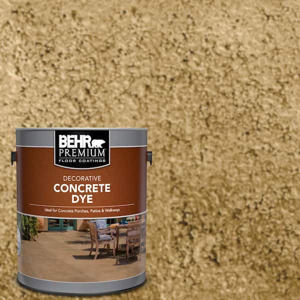 BEHR Premium 1 gal. #CD-812 Desert Gold Interior/Exterior Concrete Dye