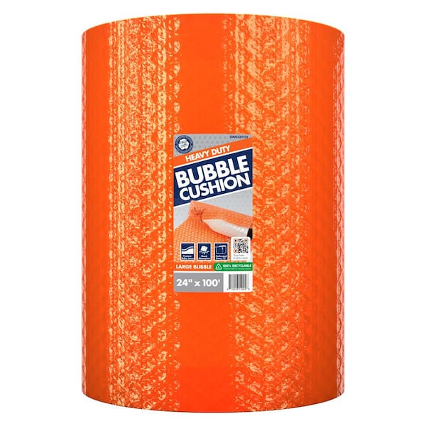 BUBBLE WRAP® 125 ft x 24- Large Bubble 1/2- perforated every 12 Cor –