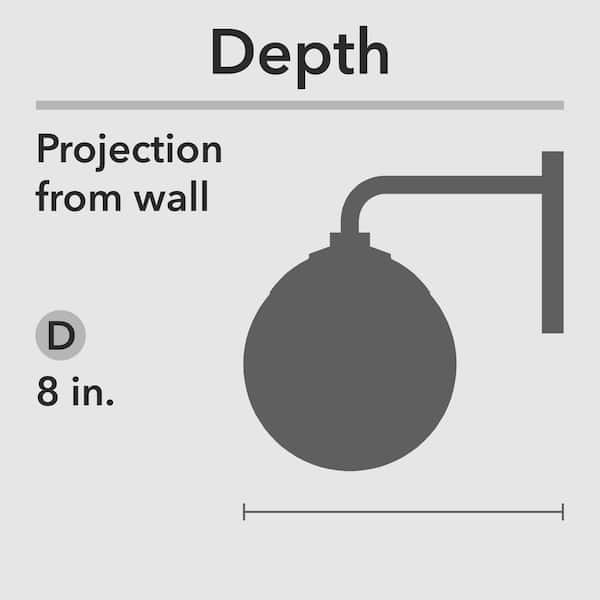 Hunter - Hepburn 30 in. 4-Light Matte Black Vanity Light with Cased White Shades