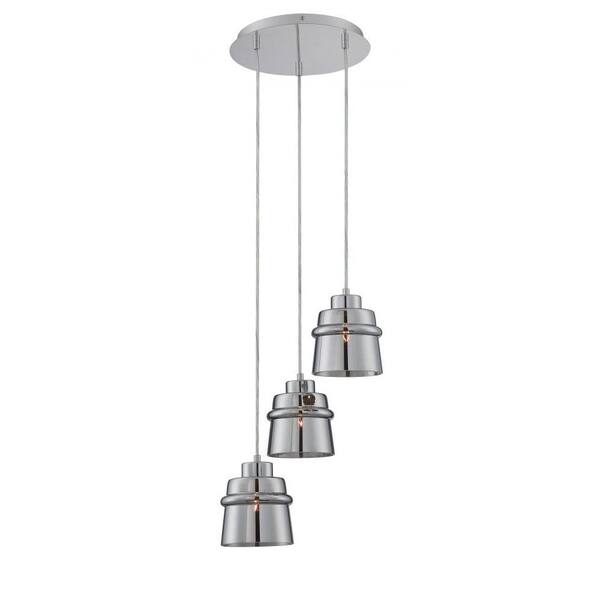 Filament Design 3-Light Polished Chrome Pendant