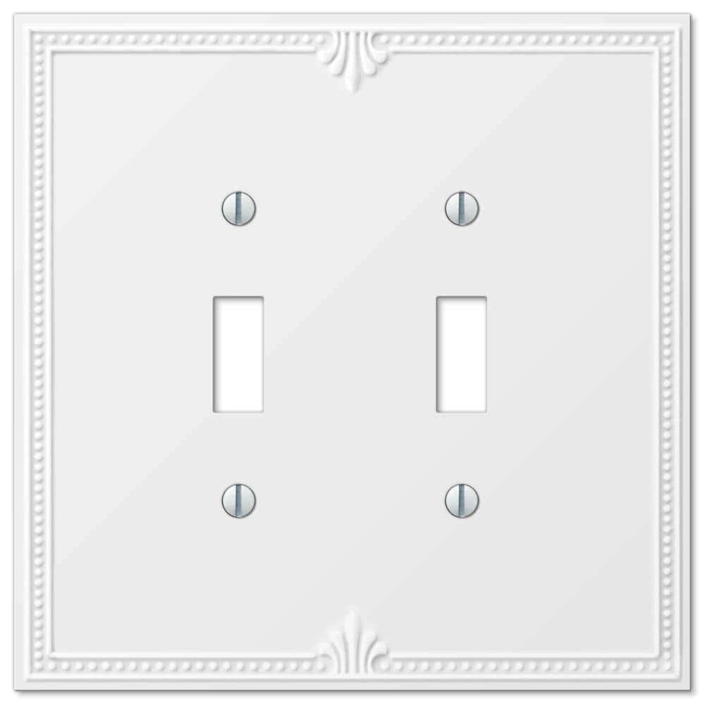 Richmond 2 Gang Toggle Composite Wall Plate - White price history on PriceWatchPro
