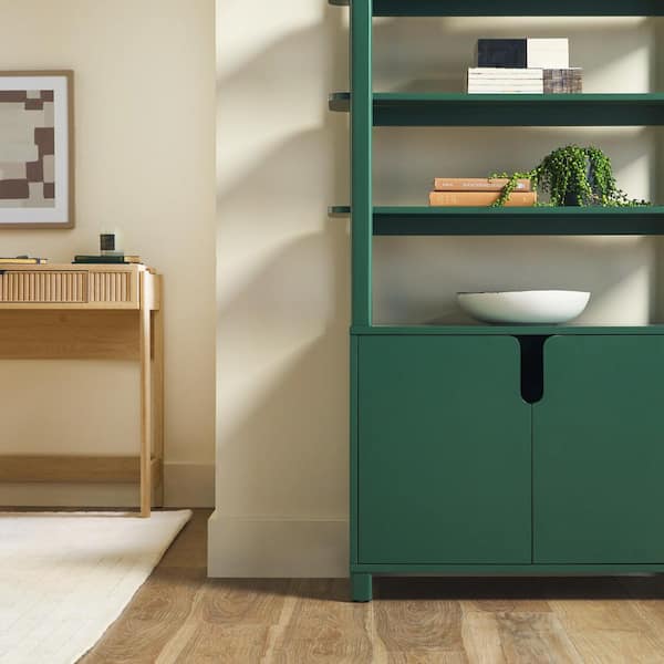 Walker Edison Furniture Company Zoey 72 in. Tall Green MDF/Solid