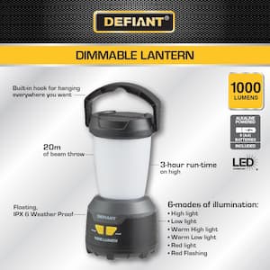 1000 Lumen Dimmable Weatherproof LED Lantern