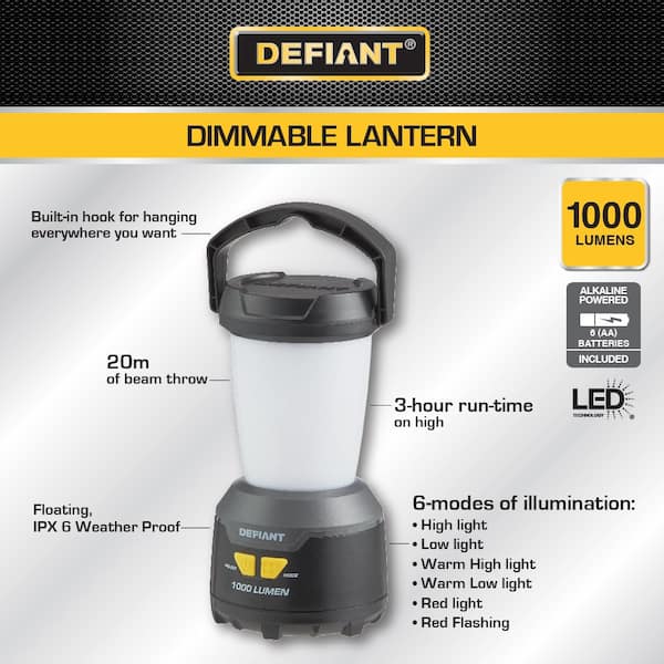 1000 Lumen Dimmable Weatherproof LED Lantern