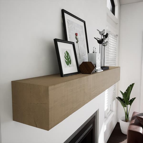Ekena Millwork Heritage Timber Rustic Sawn 78 in. W x 7.5 in. D x