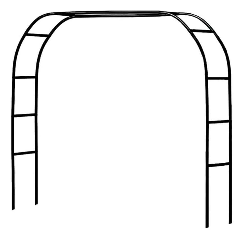 55 in. W x 15 in. D Decorative Wall Shelf, Metal Pergola Arbor