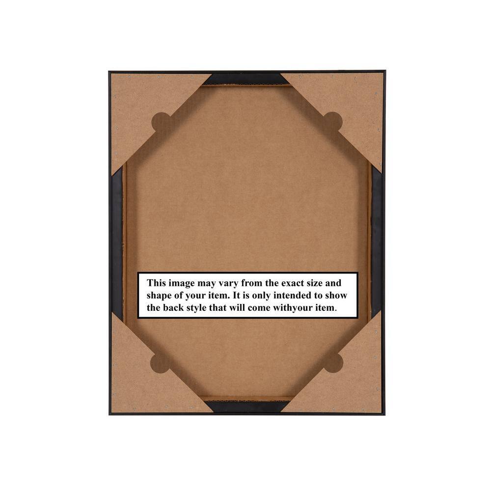 Dreamy Geo II Abstract Canvas Wall Art with Light Brown Frame