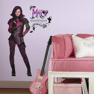 2.5 in. W x 21 in. H Descendants Mal 10-Piece Peel and Stick Giant Wall Decal
