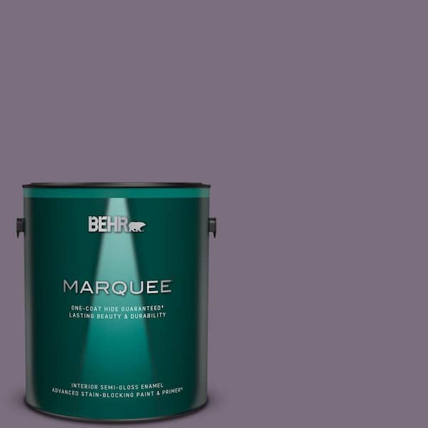 BEHR MARQUEE 1 gal. #MQ5-37 Composers Magic One-Coat Hide Semi-Gloss Enamel Interior Paint & Primer
