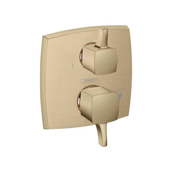 Ecostat Classic 2-Handle Wall Mount Shower Pressure Balance Trim Kit in Brushed Bronze Valve Not Included