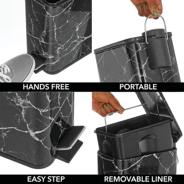 https://images.thdstatic.com/productImages/d2a0735f-1f9d-4717-b3dd-f1762e4668b5/svn/black-marble-bathroom-trash-cans-b09zf99vs8-1f_600.jpg