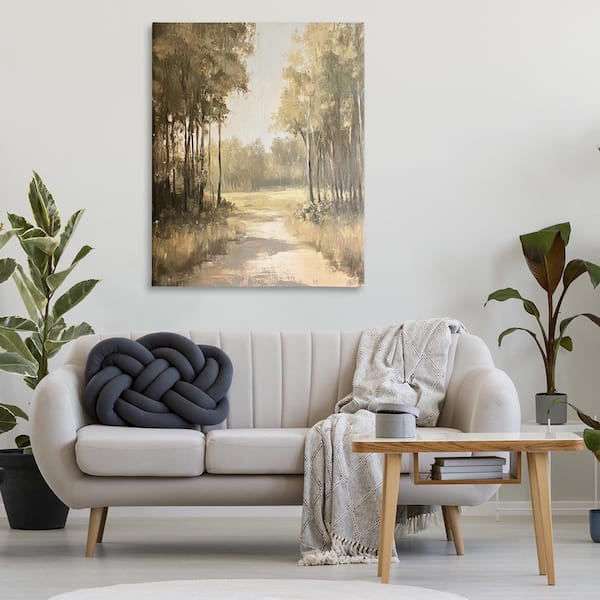 To the Woods Pathway by Petal Prints Design Unframed Nature Graphic Art Print 48 in. x 36 in.