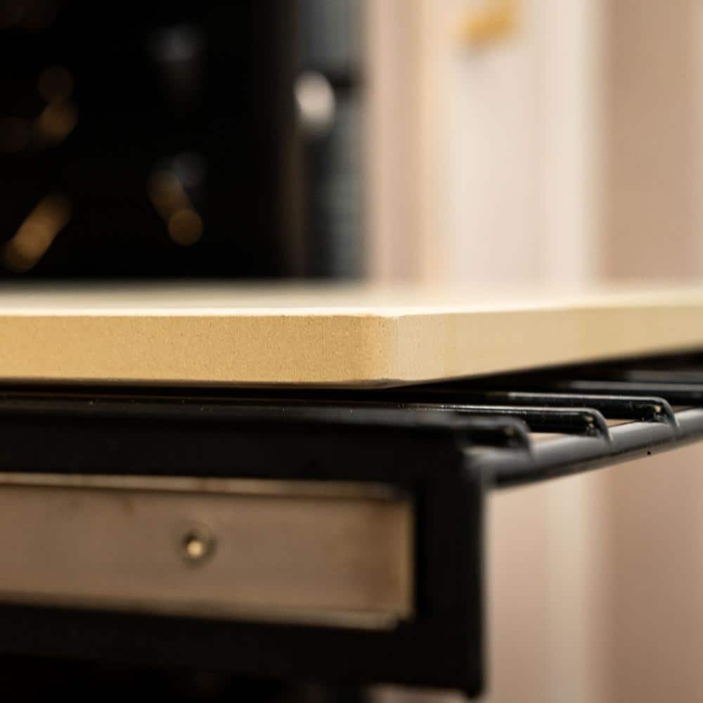 Old Stone Beige Cordierite Rectangle Pizza Stone, 14x16-Inch
