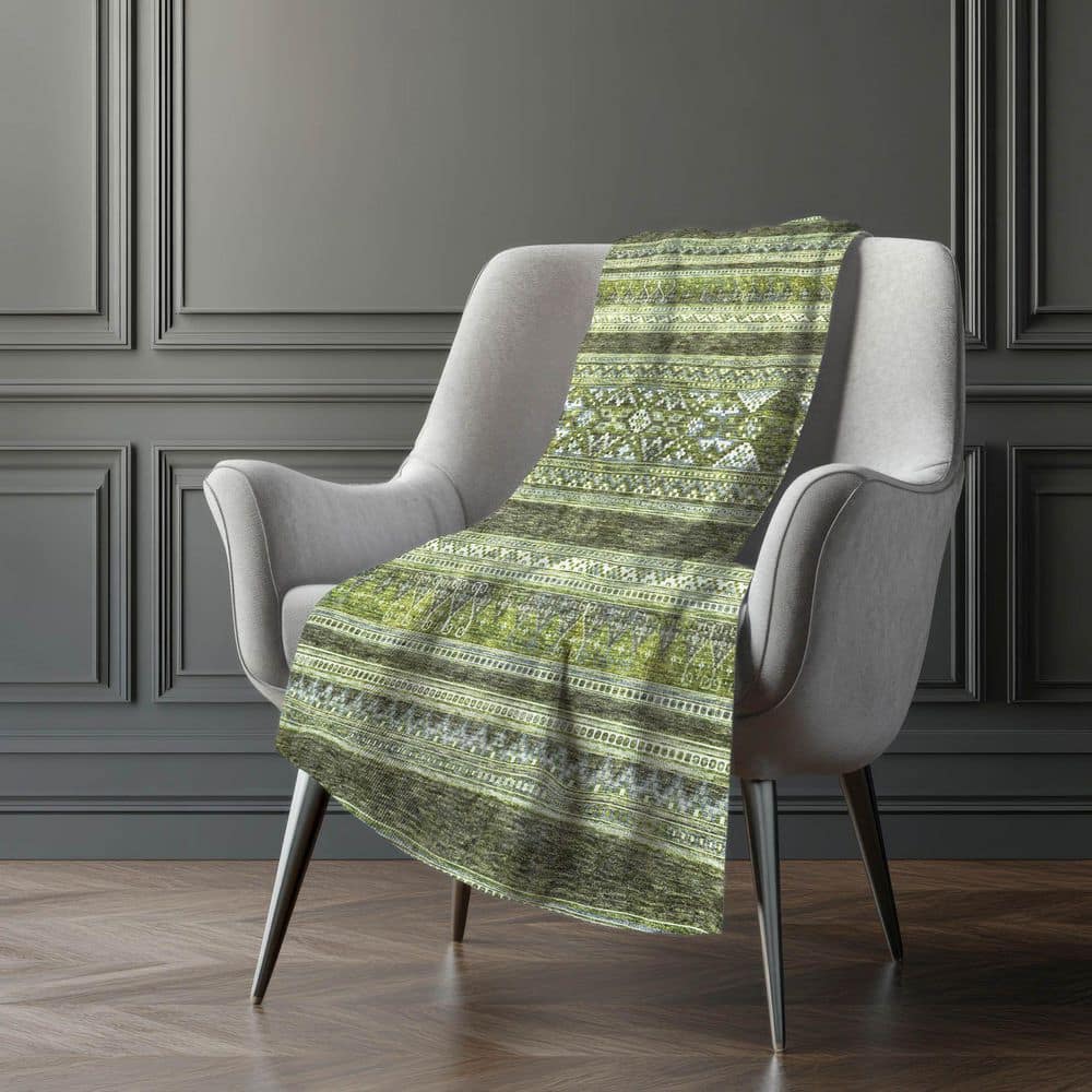 Premium Machine Washable ASB714 Olive 50 in. x 70 in. Sherpa Throw Blanket price history on PriceWatchPro