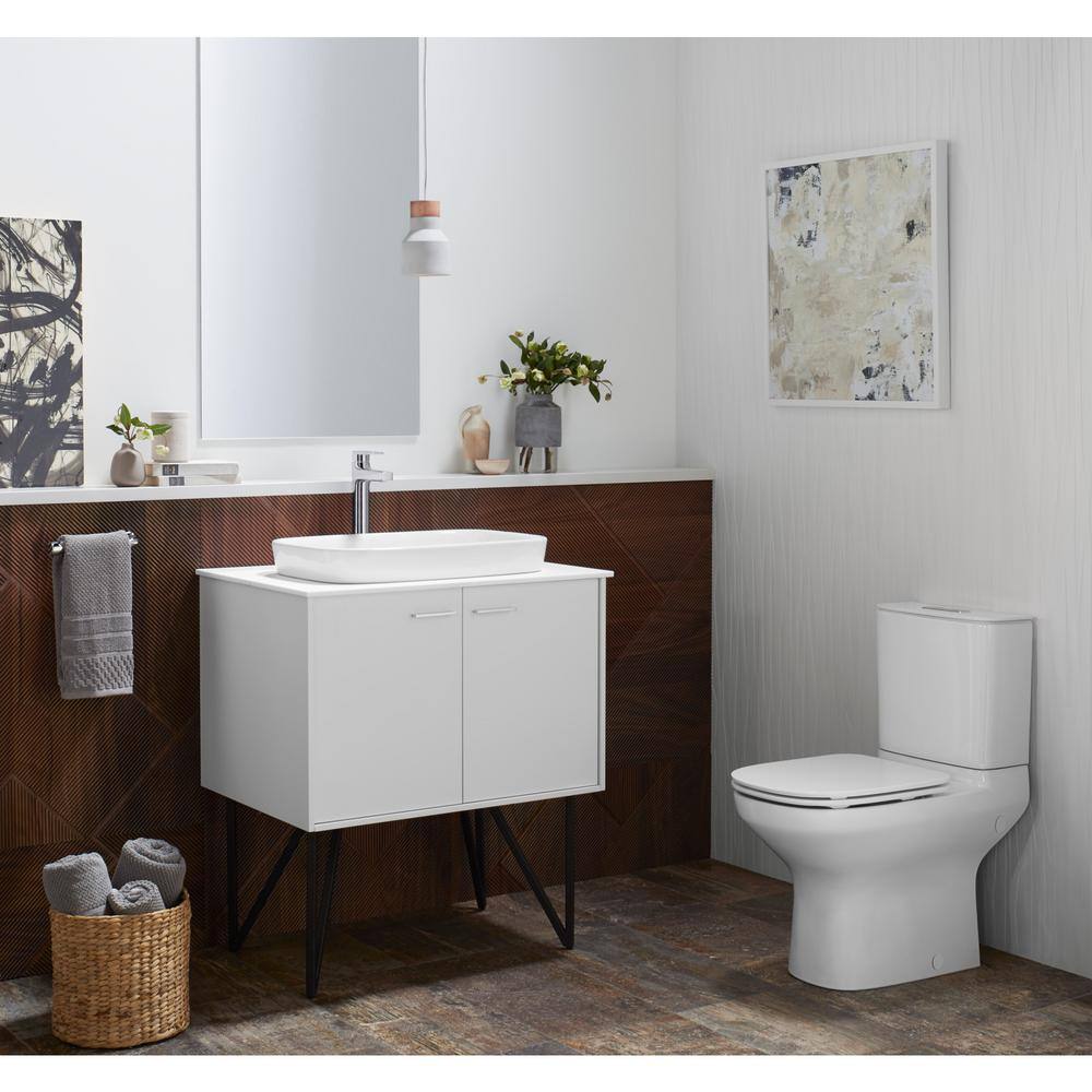Black Polished Metal Contemporary Vanity Legs