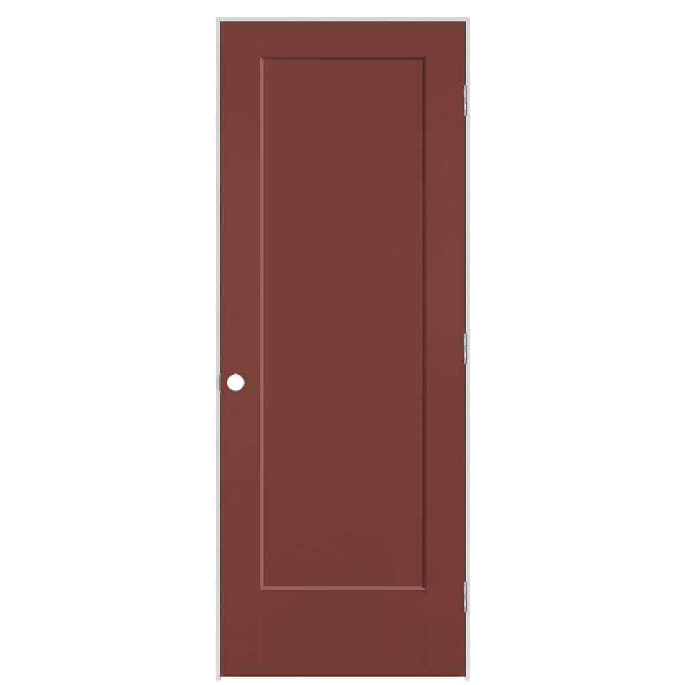 30 in. x 80 in. 1-Panel Lincoln Park Left-Hand Hollow Core Red Bluff Molded Composite Single Prehung Interior Door price history on PriceWatchPro