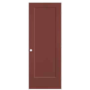 30 in. x 80 in. 1-Panel Lincoln Park Left-Hand Hollow Core Red Bluff Molded Composite Single Prehung Interior Door