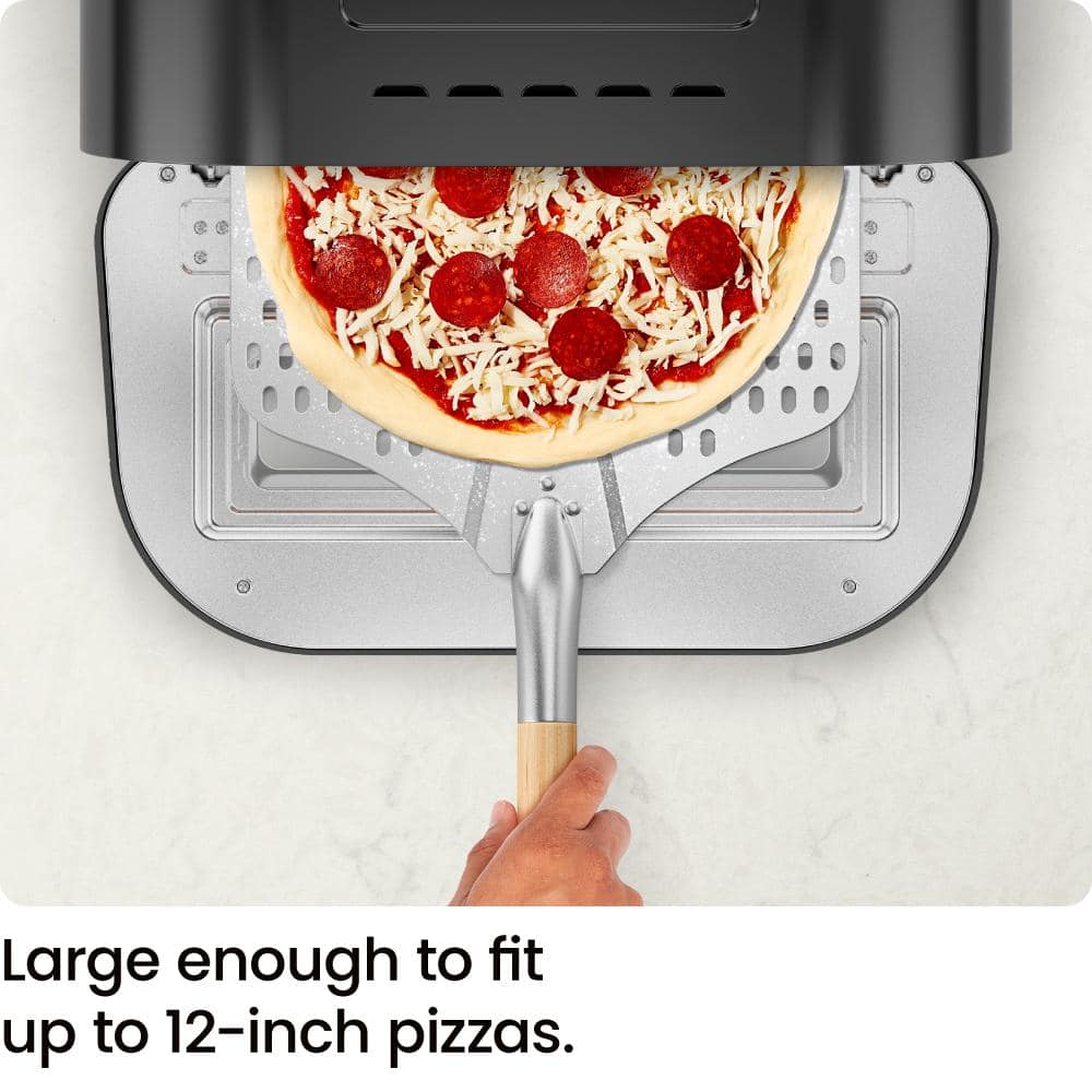 Chefman Black Stainless Steel Electric Indoor/Outdoor Pizza Oven