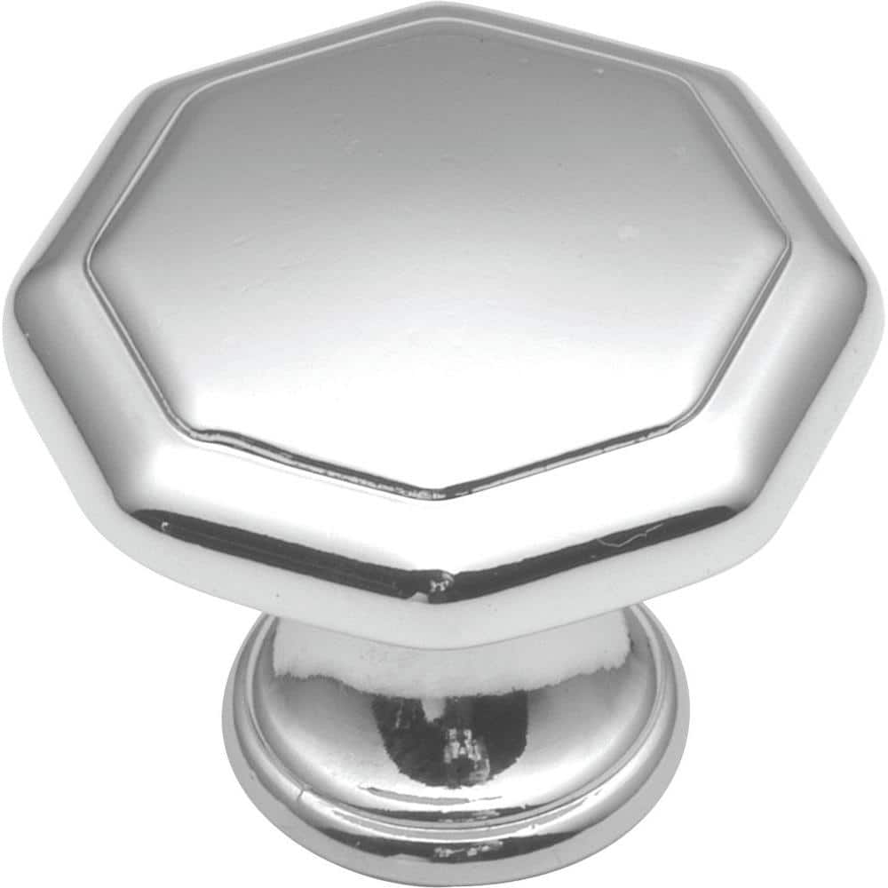 HICKORY HARDWARE Conquest 11/8 in. Polished Chrome Knob P14004