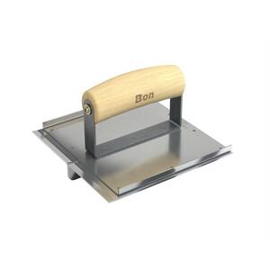 Bon 6" X 4-1/2" Bronze Hand Concrete Groover Tool - 1" Depth, 1/2" Width, Comfort Grip Handle