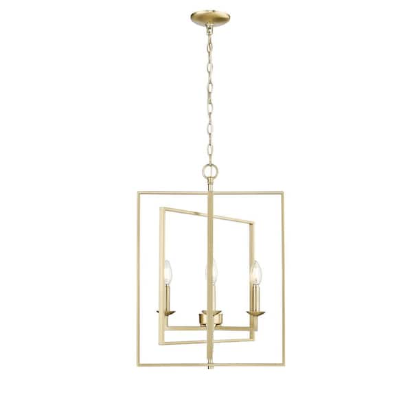 Millennium Lighting Nellis 4-Light 20 in. Modern Gold Pendant-Light