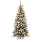 National Tree Company 7 ft. North Valley Spruce Hinged Artificial ...