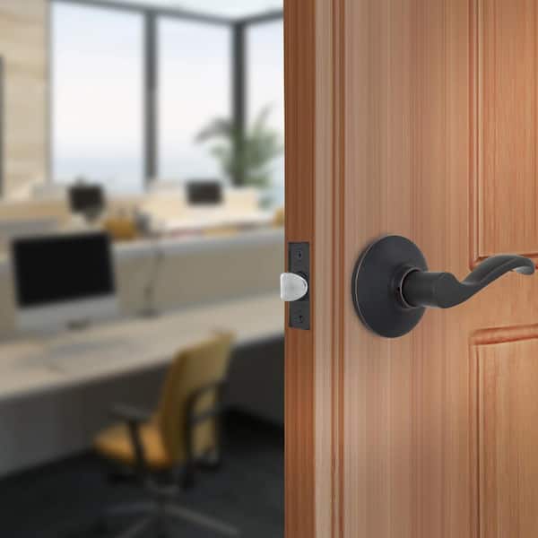 Naples Aged Bronze Hall/Closet Door Lever (4-Pack)