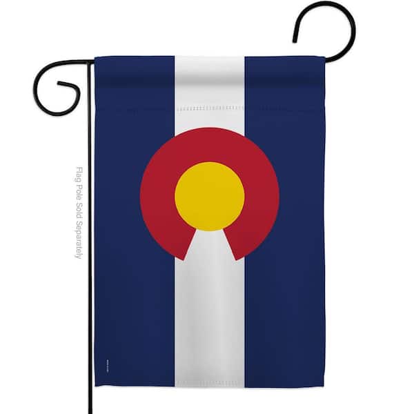 13 in X 18.5 Colorado States Garden Flag Double-Sided Regional Decorative Horizontal Flags