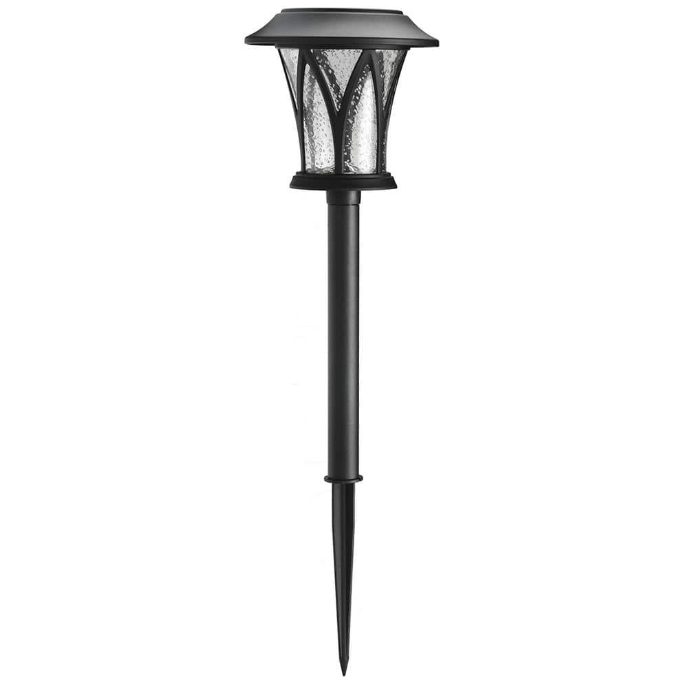 Naples Black Integrated LED Weather Resistant Outdoor Solar Path Light (4-Pack)