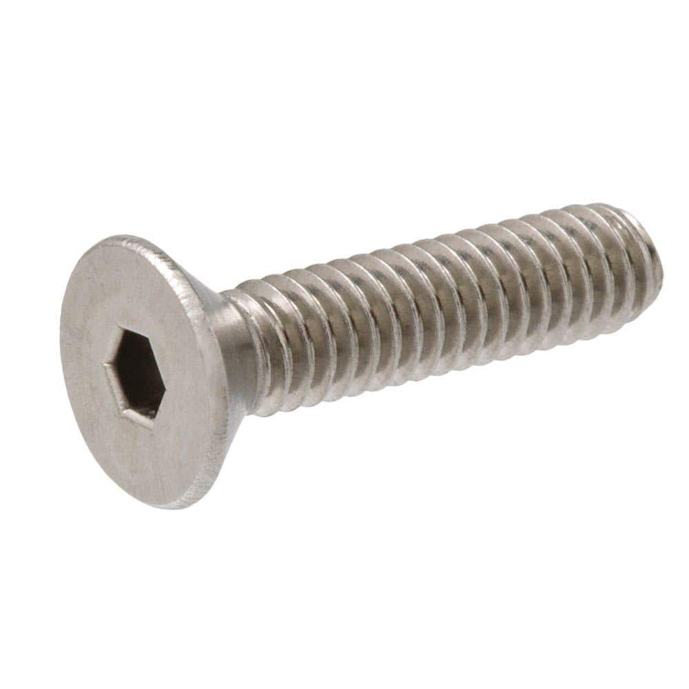 Everbilt 14 In 20 X 1 In Hex Flat Head Stainless Steel Socket Cap Screw 811678 The Home Depot 