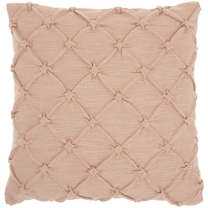 Kathy Ireland Blush Removable Cover 18 in. x 18 in. Throw Pillow
