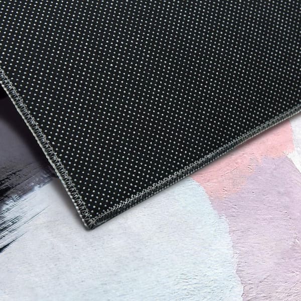 Multi-Colored 5 ft. x 8 ft. Vibrance I Washable Color Blocks Art , Power loomed Area Rug