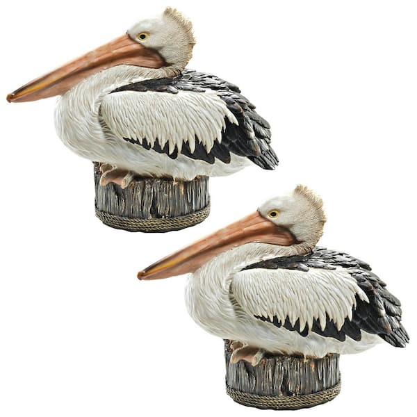 Design Toscano Dock of the Bay Pelican Statue Set (2-Piece)