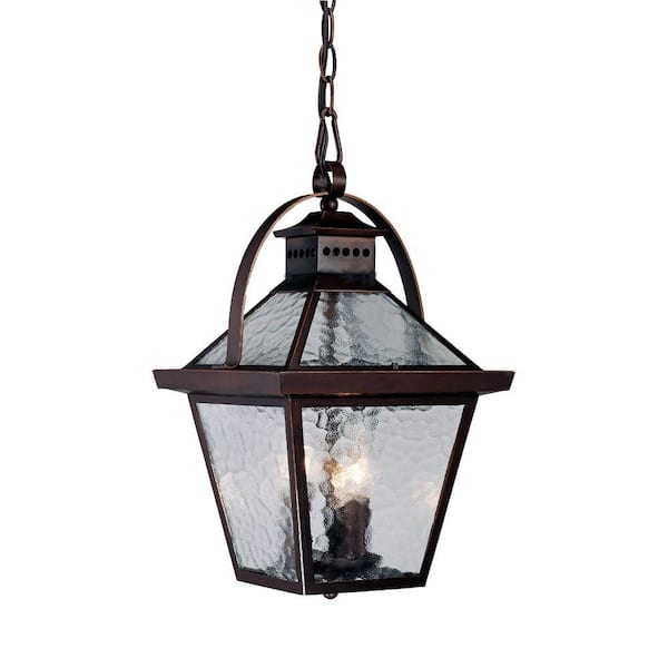 Acclaim Lighting Bay Street Collection 3-Light Architectural Bronze Outdoor Hanging Lantern