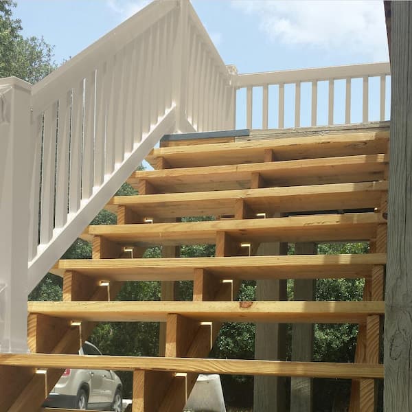 Weatherables Walton 3 ft. H x 96 in. W Tan Vinyl Stair Railing Kit