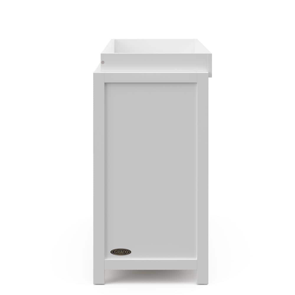 White 3-Drawer Chest with Changing Table Topper