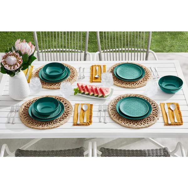 StyleWell Taryn Melamine Accent Plates in Aged Clay Medallion (Set of 6)  AA5479JME - The Home Depot