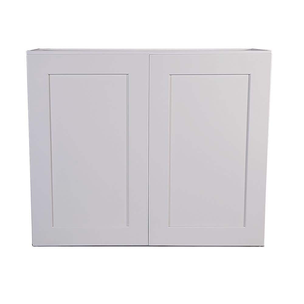 Brookings Solid Wood Assembled Shaker 36 in. x 24 in. x 12 in. 2 Door Wall Kitchen Cabinet W3624 in White price history on PriceWatchPro