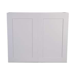 Brookings Plywood Ready to Assemble Shaker 33x24x12 in. 2-Door Wall Kitchen Cabinet in White