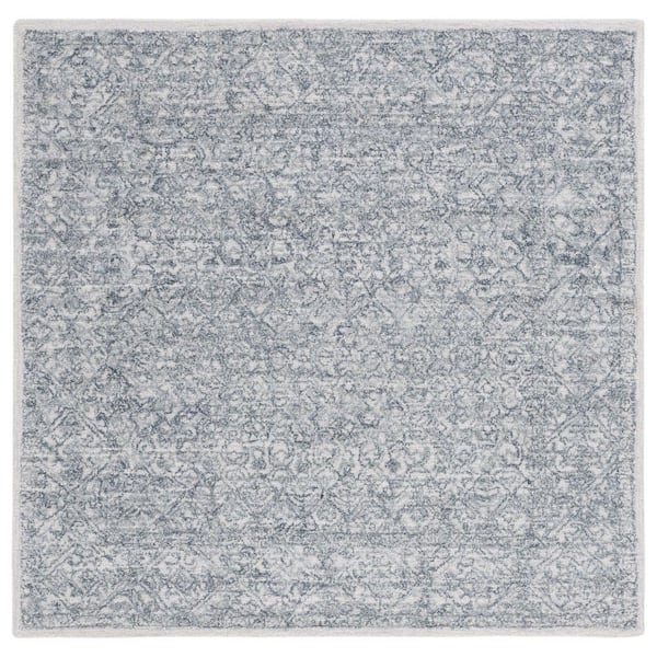 SAFAVIEH Marquee Blue/Gray 6 ft. x 6 ft. Abstract Gradient Square Area Rug