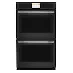 30 in. Smart Double Electric Smart Wall Oven with Convection Self-Cleaning in Matte Black, Fingerprint Resistant