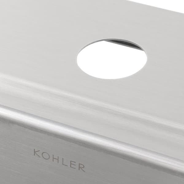 KOHLER Verse Stainless Steel 33 in. Single Bowl Drop-In Kitchen Sink with  Faucet K-RH20060-1PC-NA - The Home Depot