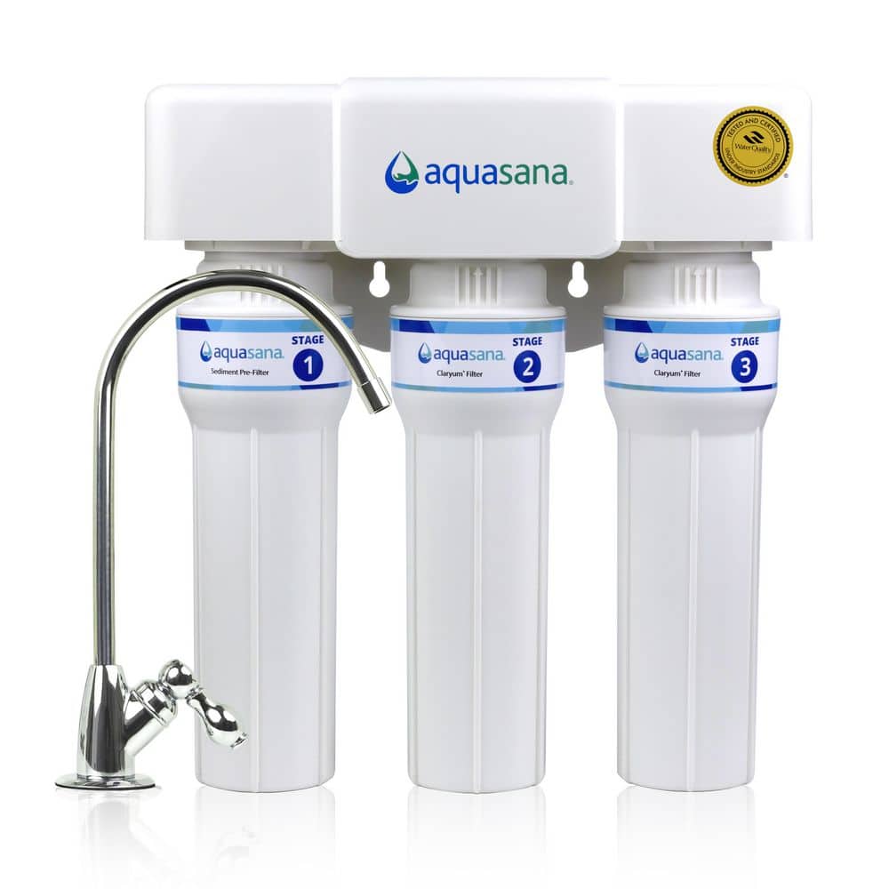 Under Sink Drinking Water Filter : 3-Stage : Max Flow : Reduce PFAS, Lead & Chlorine : Chrome Faucet price history on PriceWatchPro