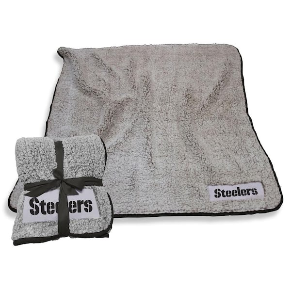 logobrands Pittsburgh Steelers Oatmeal Frosty Fleece Throw